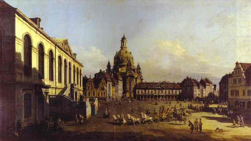 Bernardo Bellotto The New Market Square in Dresden. china oil painting image